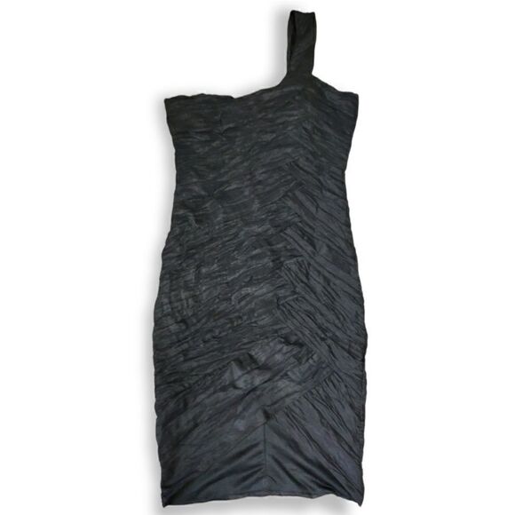 💥 ROMEO & JULIETTE BLACK OPEN SHOULDER COCKTAIL SLEEVELESS MINI DRESS SIZE S - Picture 1 of 7